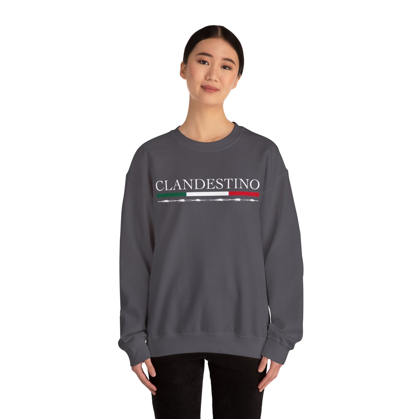 Unisex Heavy Clandestino Crewneck Sweatshirt