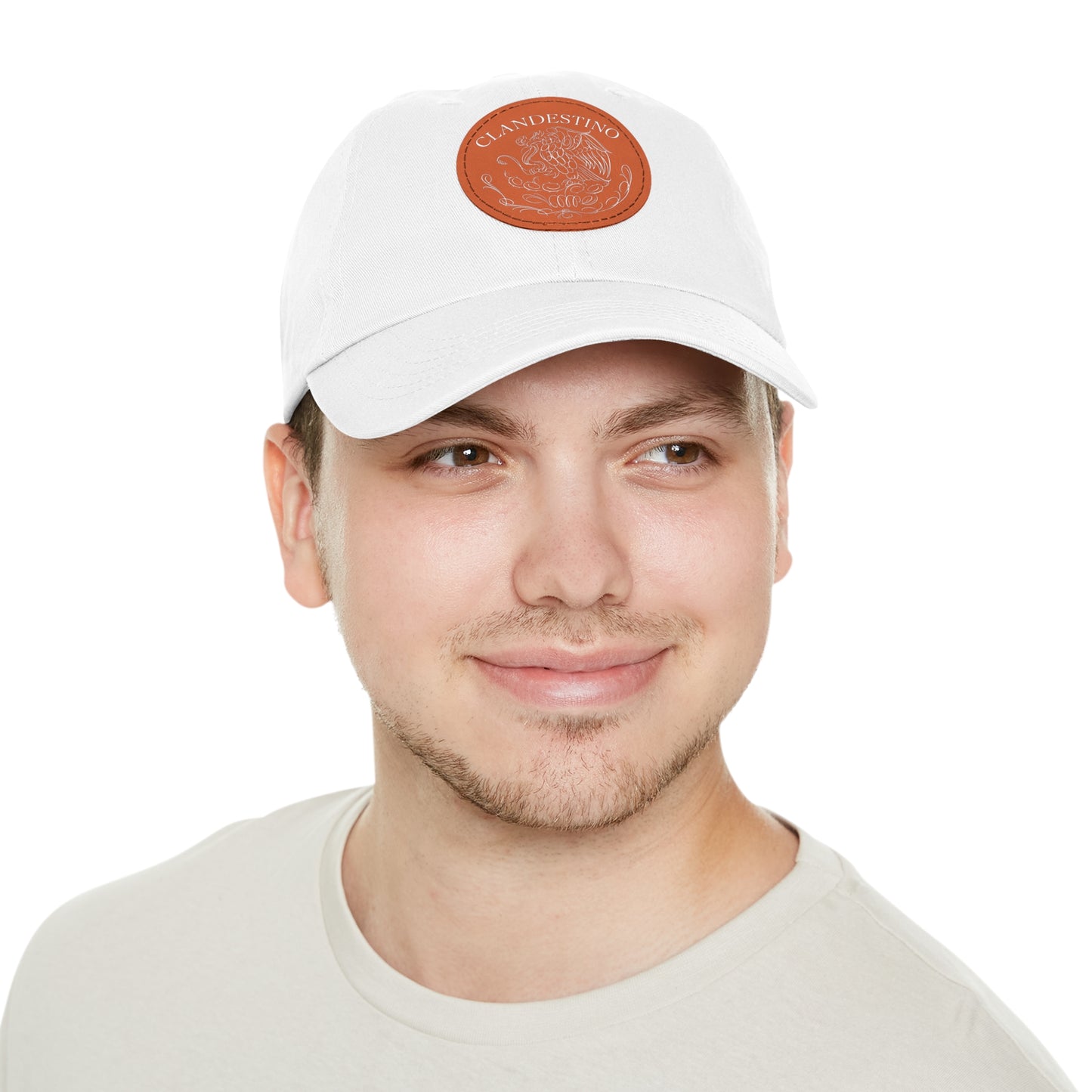 Escudo leather patch dad hat