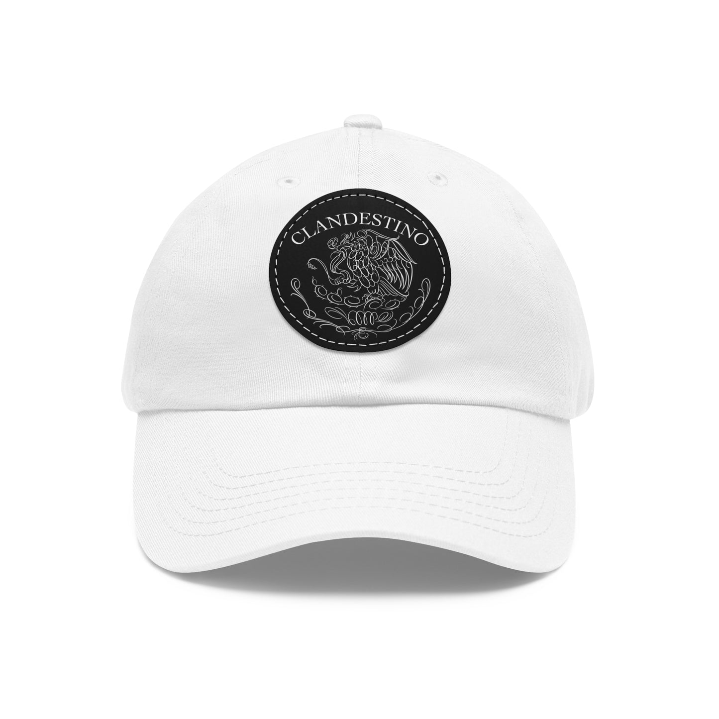 Escudo leather patch dad hat