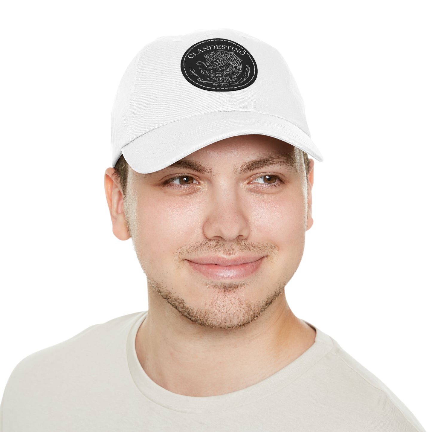 Escudo leather patch dad hat